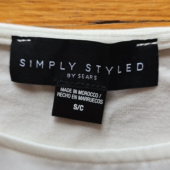 Simply Styled, Off-White, Ruffled Cap Sleeve, Scoop Neckline, Off-White Top, S - Picture 4 of 8